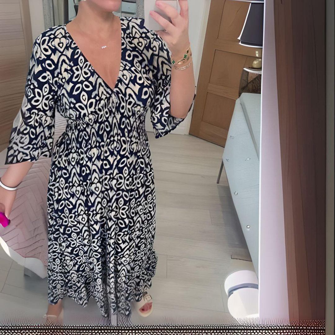Alexis | Women’s Printed Dress with Boho Loose Fit Casual