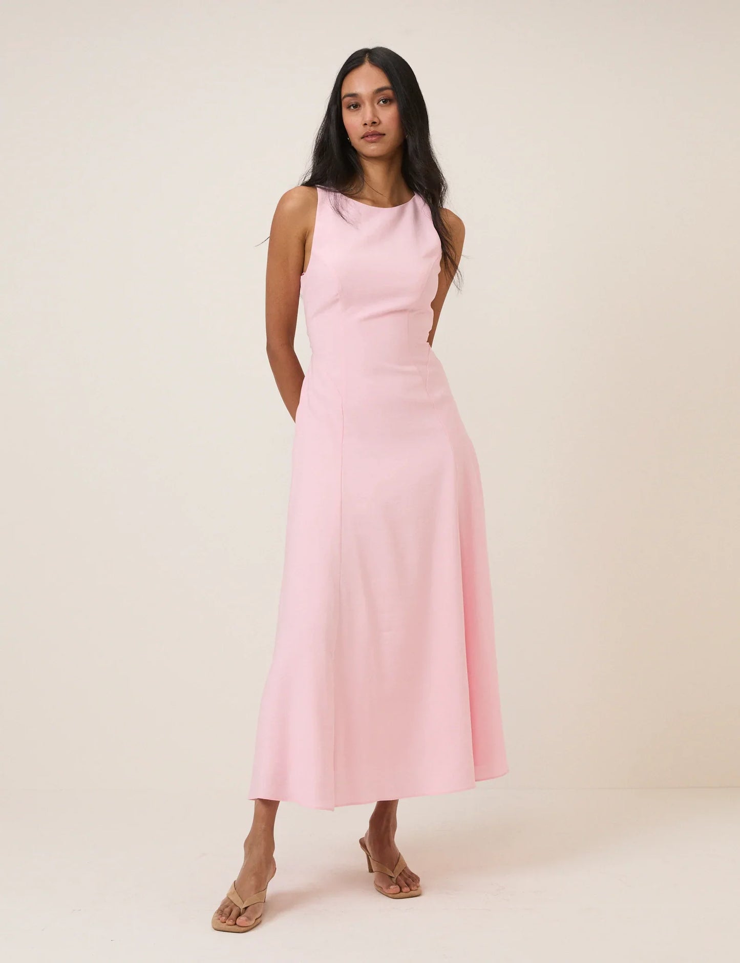 Odette | Women’s midi dress with elegant slim fit silhouette