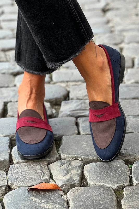 Brigitte | Women's moccasin shoes with round toe and low heel