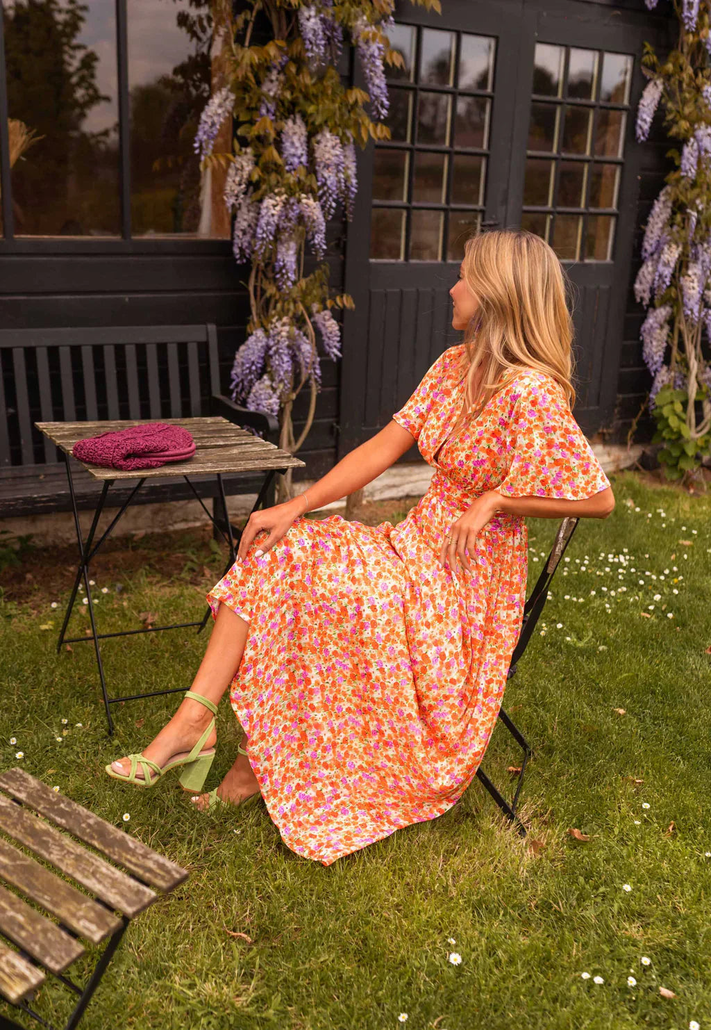 Paulette | Women’s floral maxi dress with defined waist