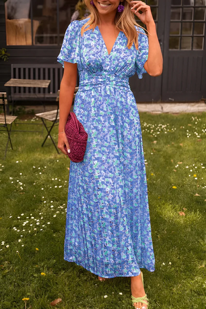 Paulette | Women’s floral maxi dress with defined waist