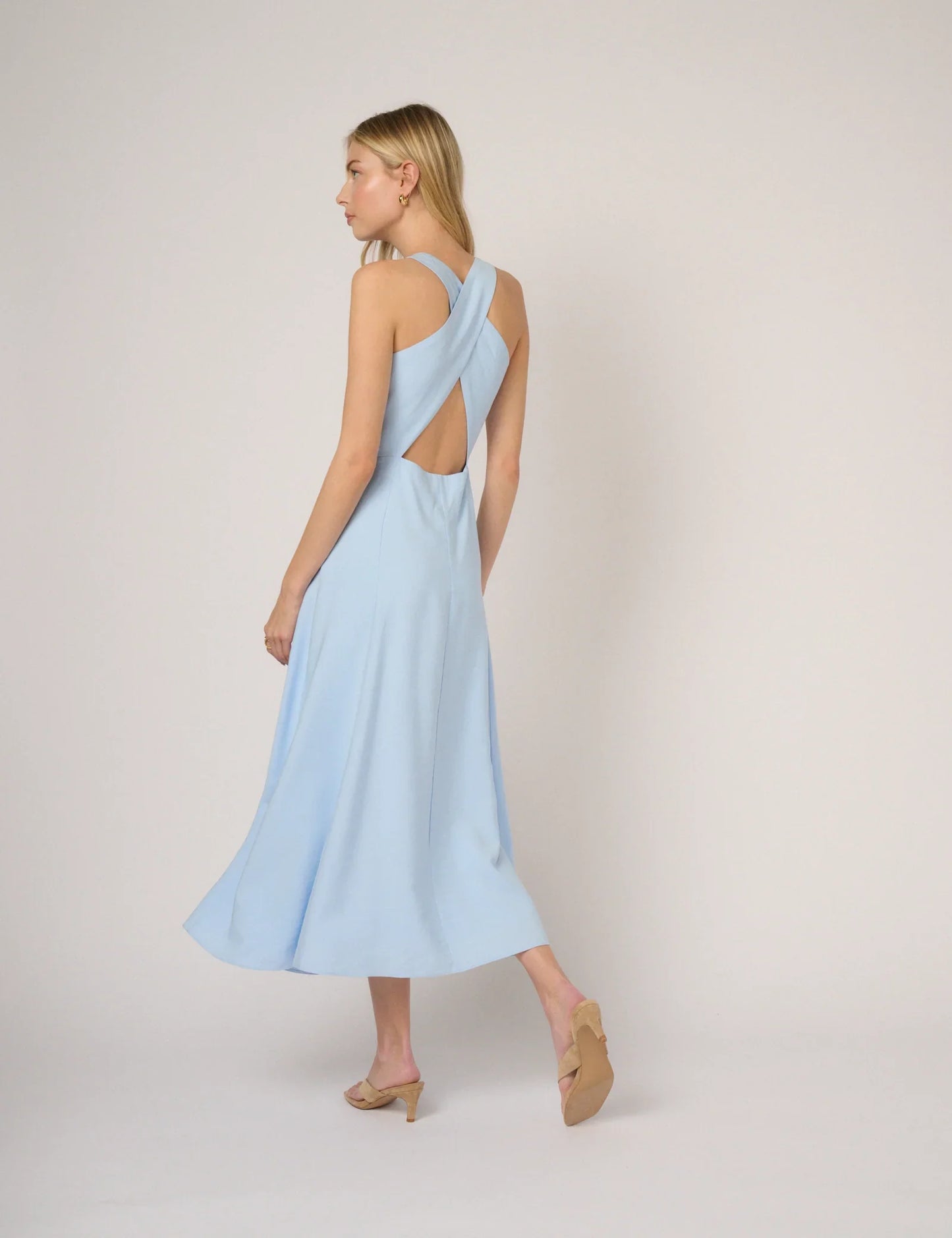 Odette | Women’s midi dress with elegant slim fit silhouette