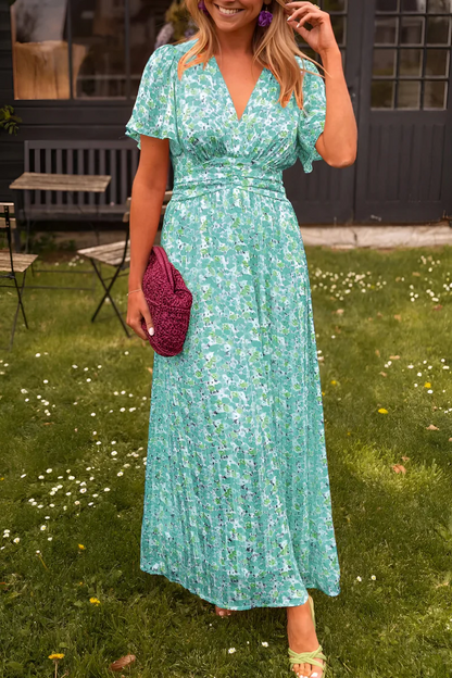 Paulette | Women’s floral maxi dress with defined waist