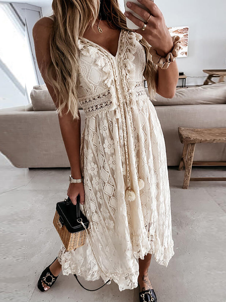 Brooklyn | Women’s elegant lace maxi dress with boho fit