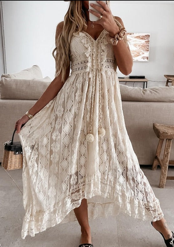 Brooklyn | Women’s elegant lace maxi dress with boho fit