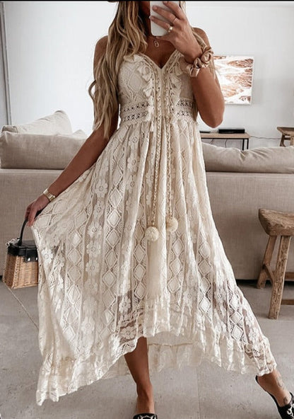 Brooklyn | Women’s elegant lace maxi dress with boho fit