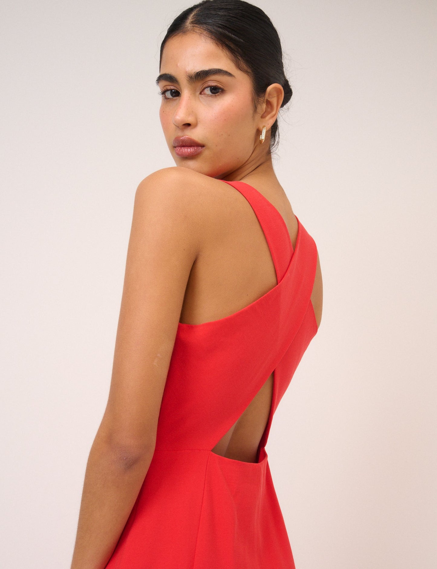 Odette | Women’s midi dress with elegant slim fit silhouette