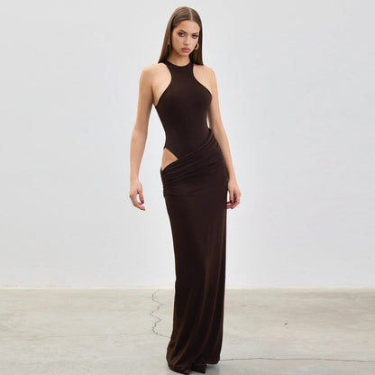 Hannah | Women’s Maxi Dress with Elegant Wrap Design High Neck