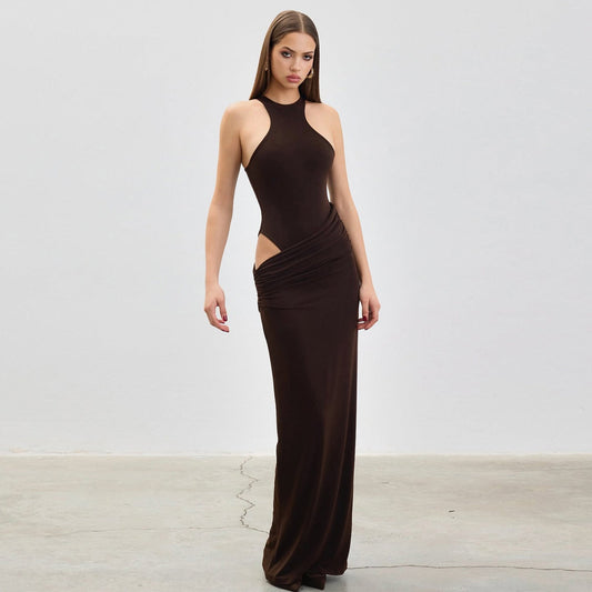 Hannah | Women’s Maxi Dress with Elegant Wrap Design High Neck