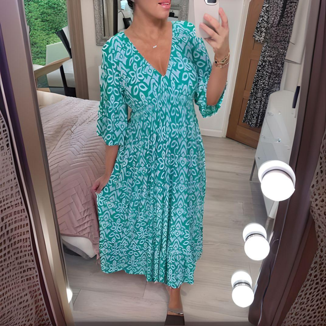 Alexis | Women’s Printed Dress with Boho Loose Fit Casual