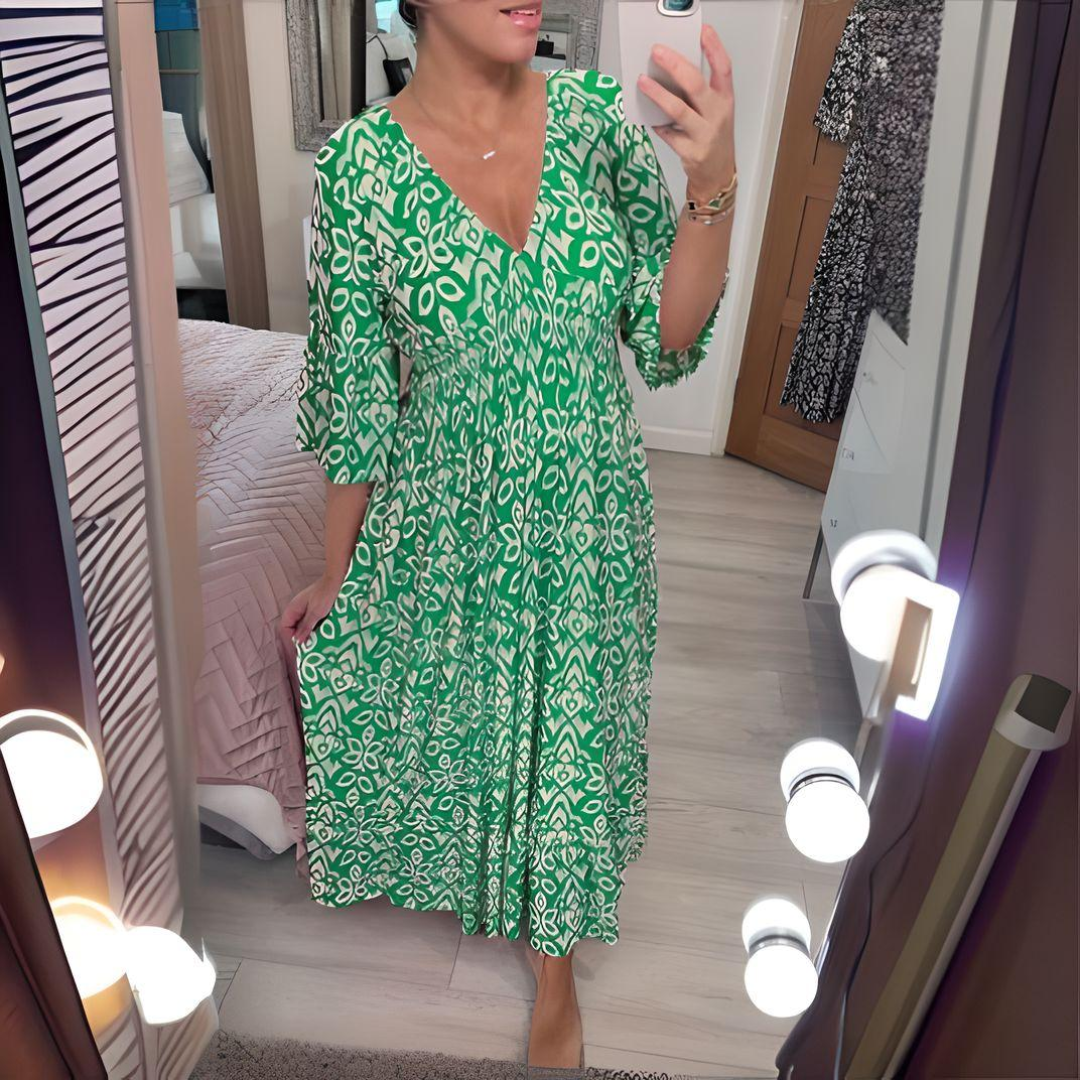 Alexis | Women’s Printed Dress with Boho Loose Fit Casual