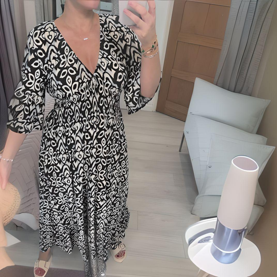 Alexis | Women’s Printed Dress with Boho Loose Fit Casual
