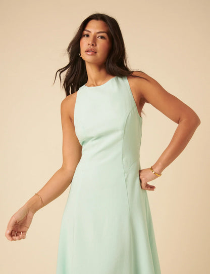 Odette | Women’s midi dress with elegant slim fit silhouette