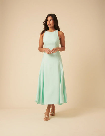 Odette | Women’s midi dress with elegant slim fit silhouette