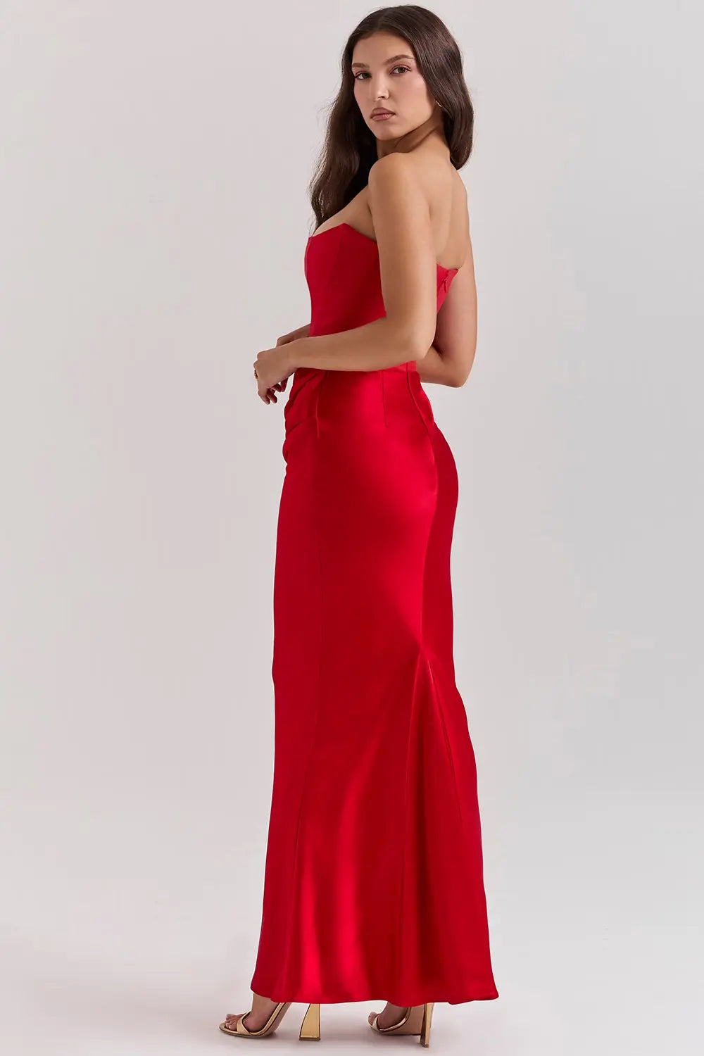 Solène | Maxi dress with strapless fitted silhouette