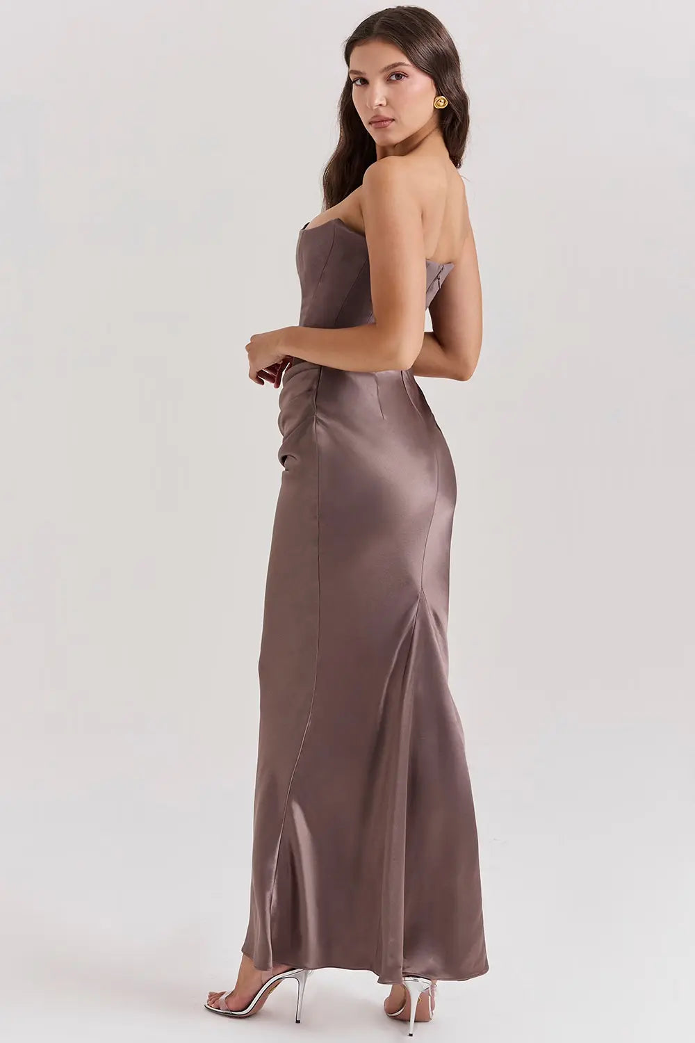 Solène | Maxi dress with strapless fitted silhouette