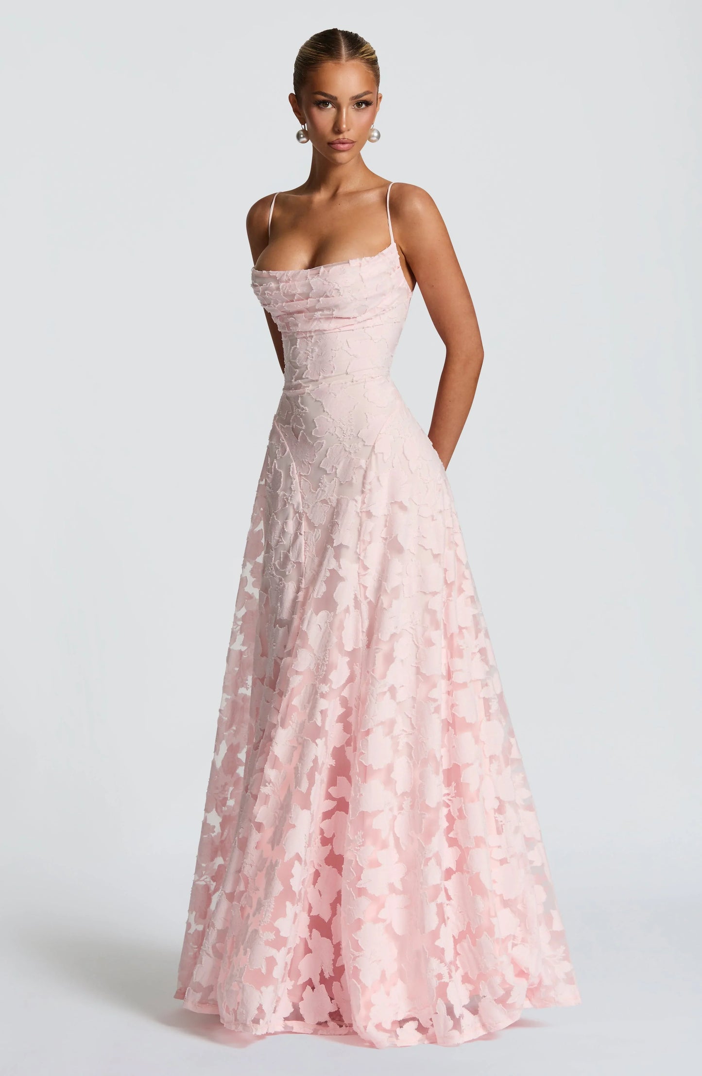 Delilah | Women’s Maxi Dress with Floral Spaghetti Strap