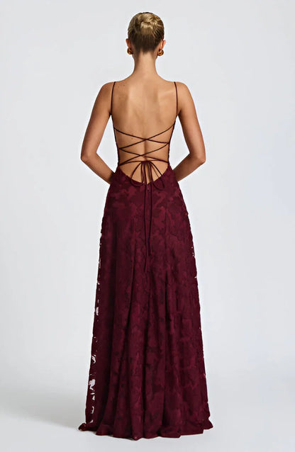 Delilah | Women’s Maxi Dress with Floral Spaghetti Strap