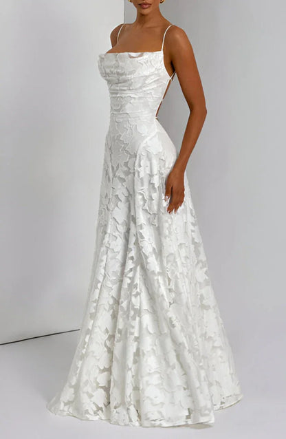Delilah | Women’s Maxi Dress with Floral Spaghetti Strap