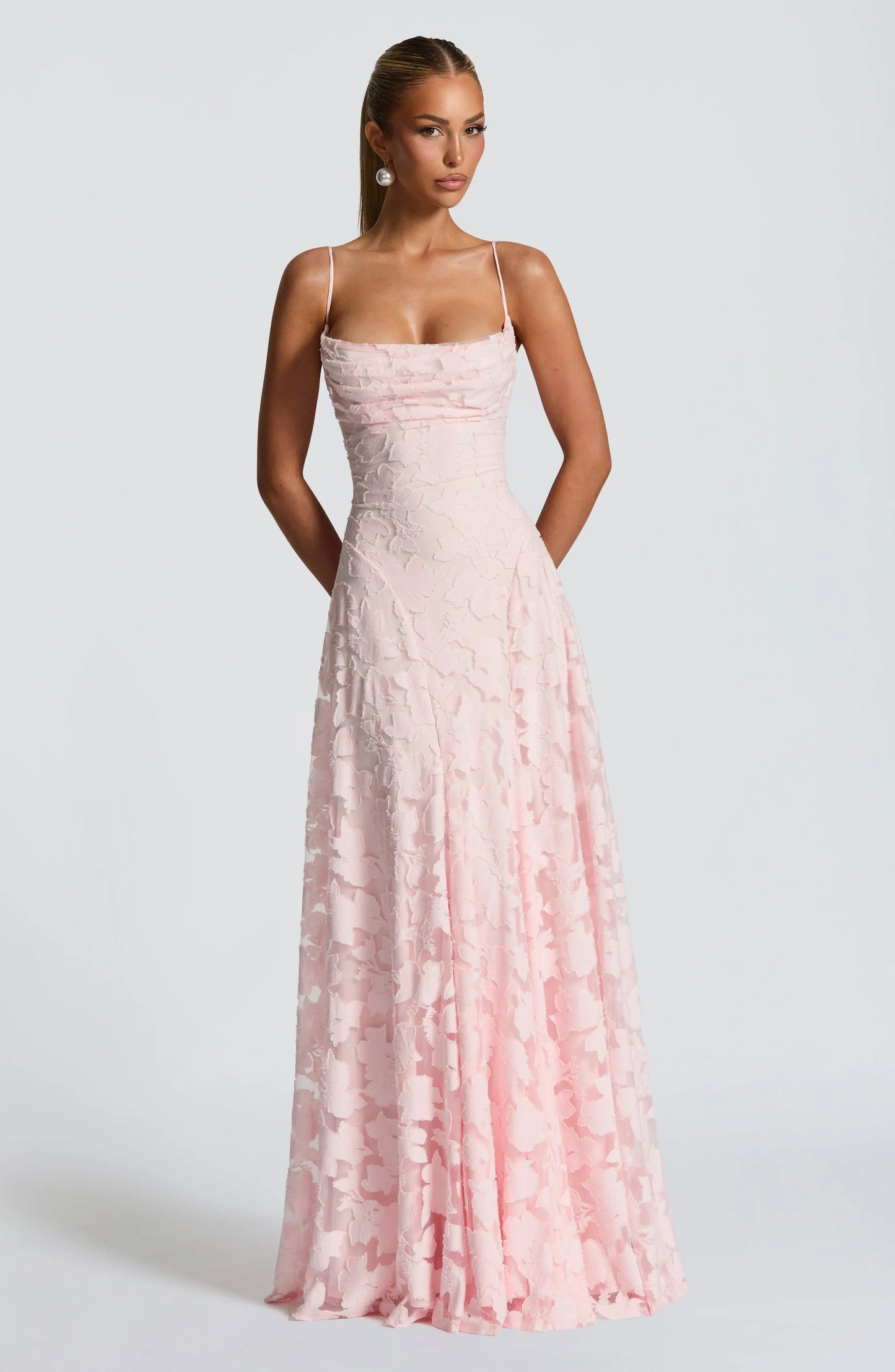 Delilah | Women’s Maxi Dress with Floral Spaghetti Strap