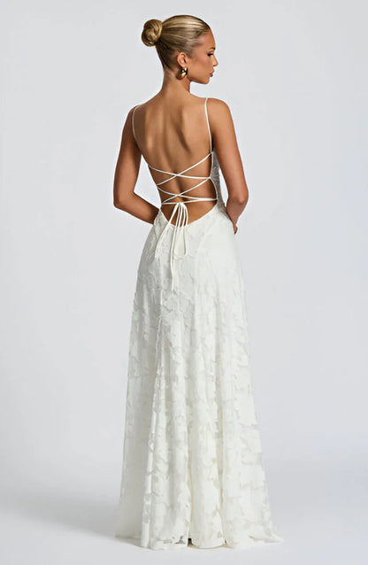 Delilah | Women’s Maxi Dress with Floral Spaghetti Strap