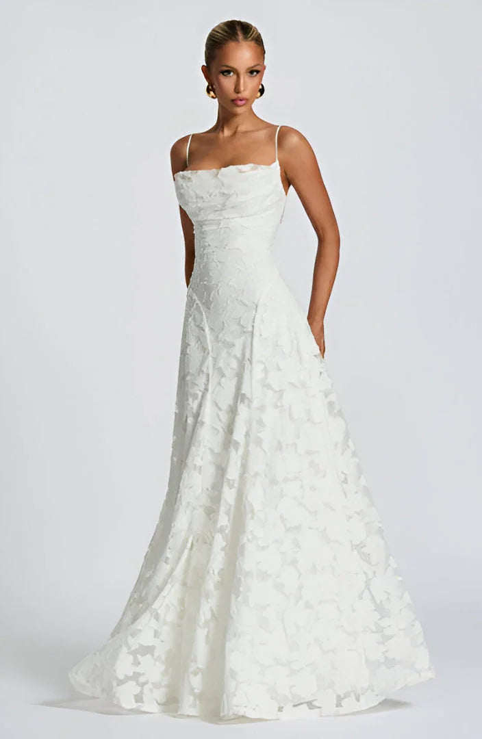 Delilah | Women’s Maxi Dress with Floral Spaghetti Strap